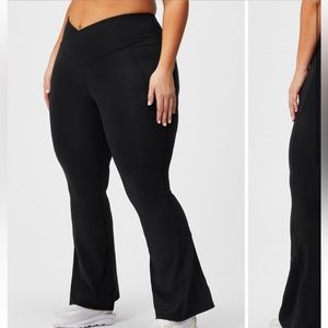 FABLETICS High waisted cross front flair legging